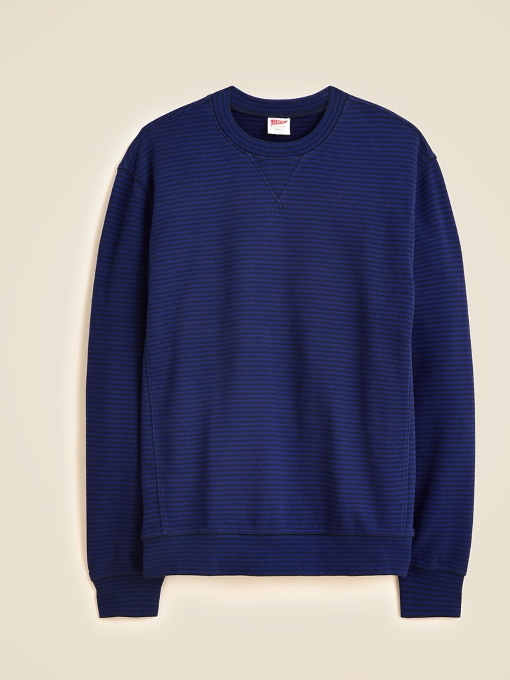 Lightweight french terry sweatshirt in stripe